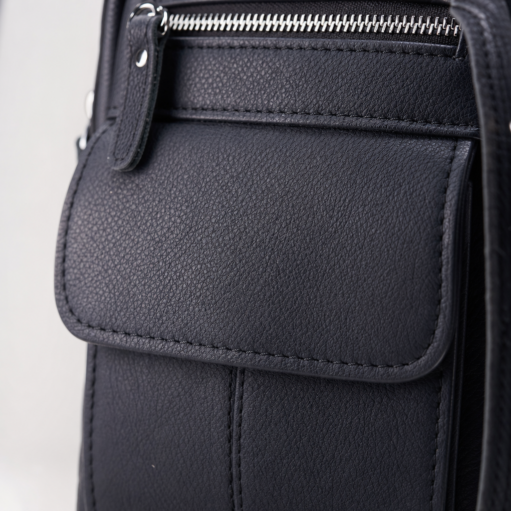 Sacoche pour Homme, coloris Noir, détail