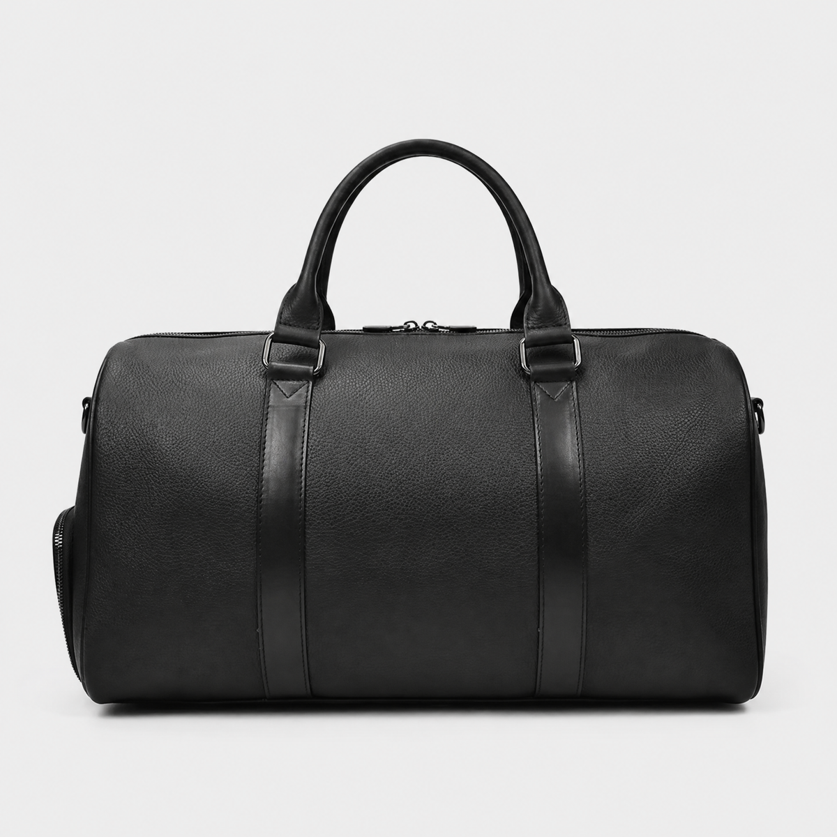 Sac en Cuir de Voyage pour Homme, coloris Noir, vue de face