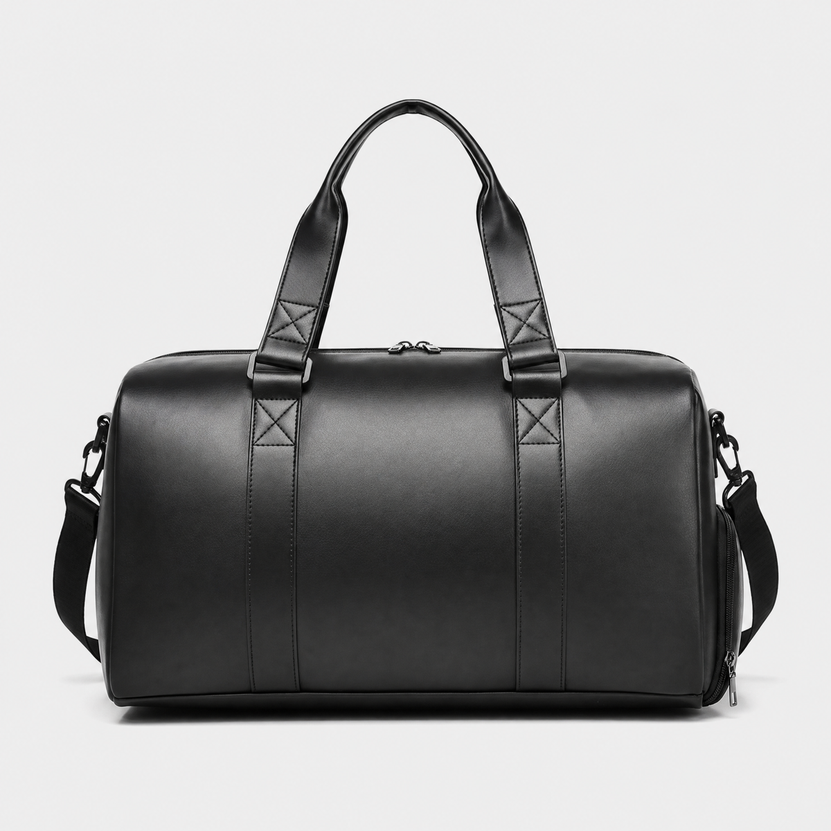 Sac Voyage en Cuir Homme, coloris Noir, vue de face