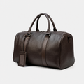 Sac en Cuir de Voyage pour Homme, coloris Marron, vue trois quarts
