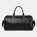 Sac de Voyage Simili Cuir Homme, coloris Noir, vue de face