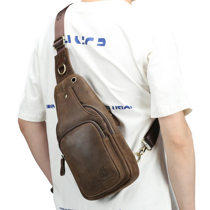 Sacoche Bandouliere en Cuir pour Homme