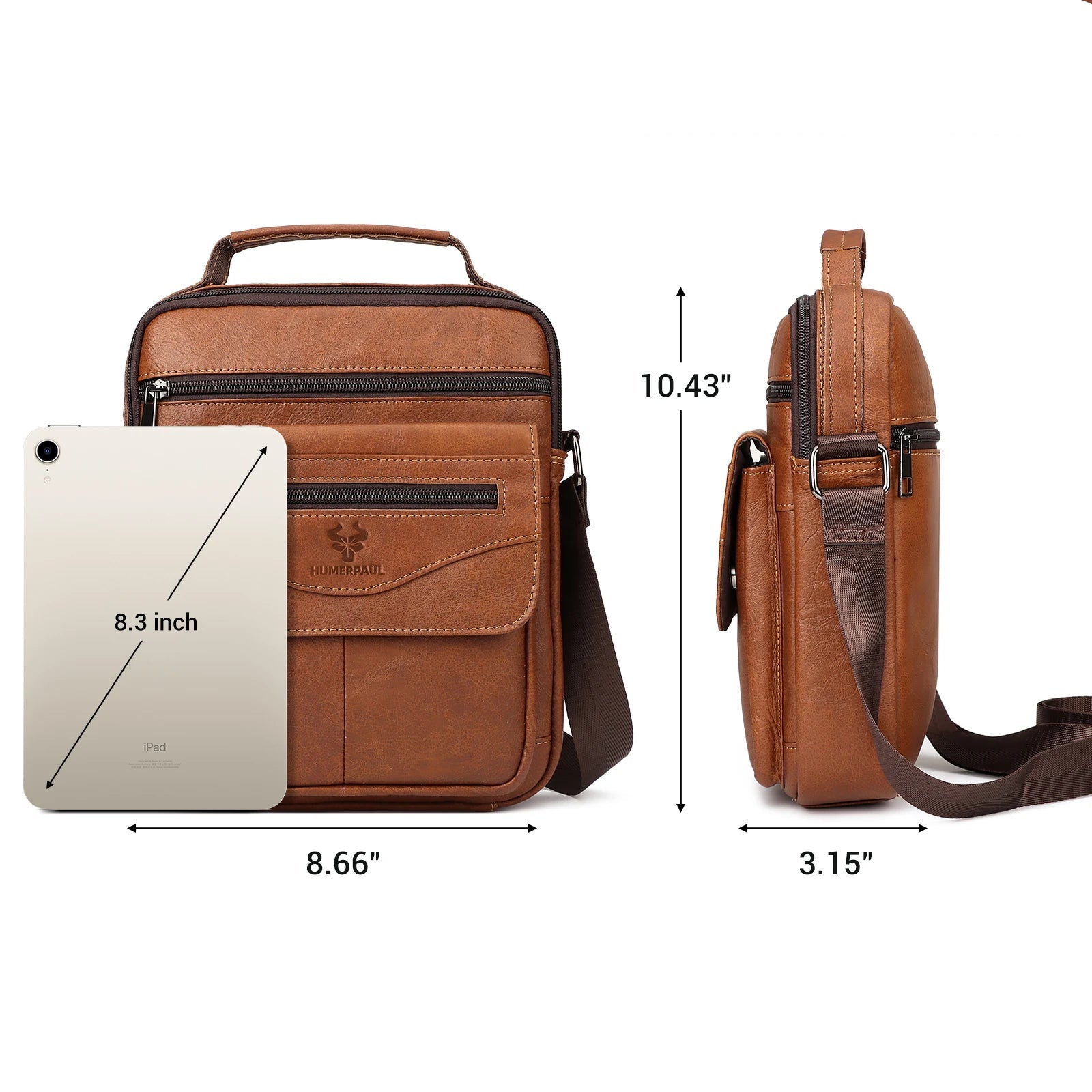 Sacoche en Cuir Bandoulière pour Homme