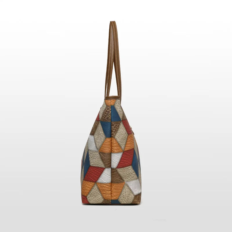 Sac Cabas Graphique Multicolore
