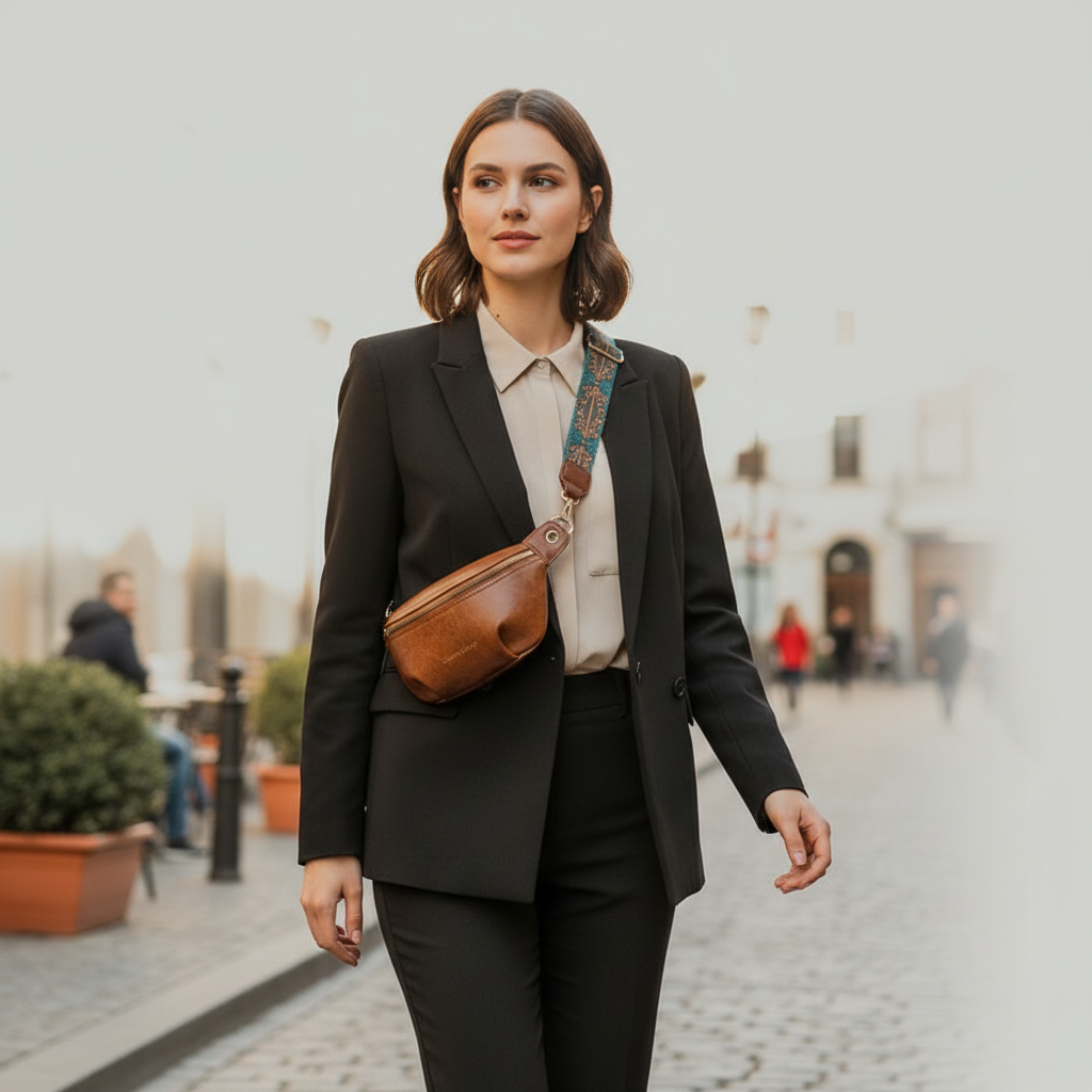 Sac Banane Cuir Femme