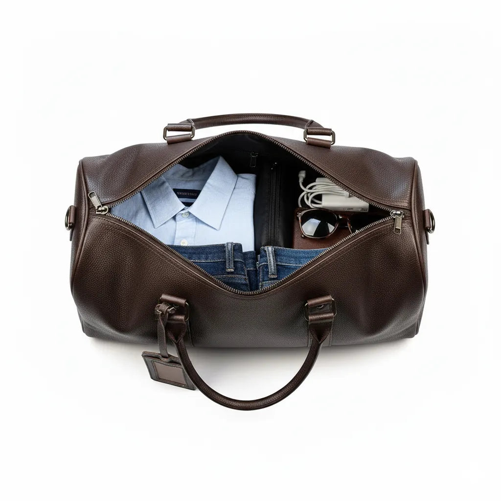 Sac en Cuir de Voyage pour Homme - Sac en Cuir de Voyage pour Homme - 