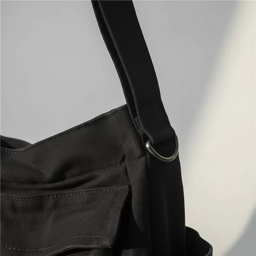 Sac à Bandoulière en Toile Multipoche