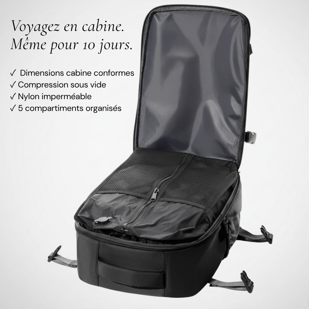 Sac à Dos Cabine Compression Sous Vide