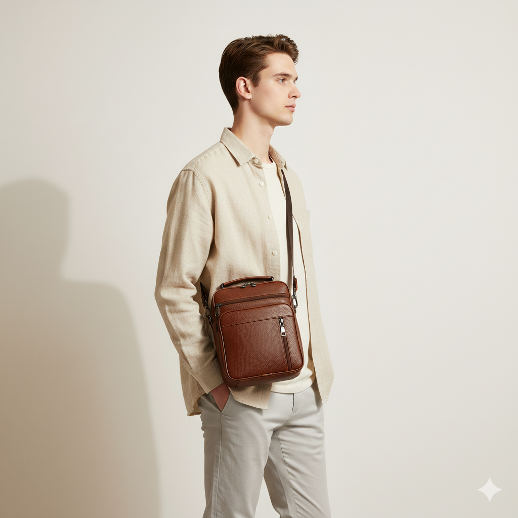 Sacoche Bandoulière Homme Cuir