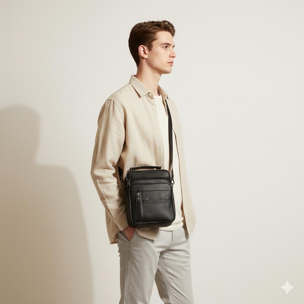 Sacoche Bandoulière Homme Cuir