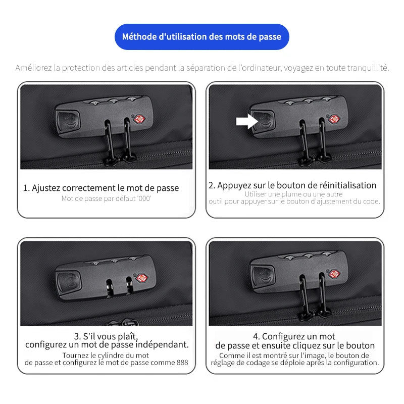 Sac de Voyage Compressible - Antivol