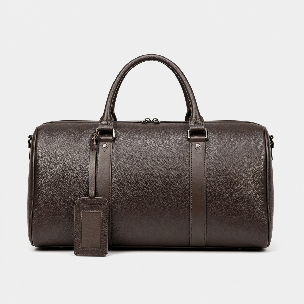 Sac en Cuir de Voyage pour Homme, coloris Marron, vue de face