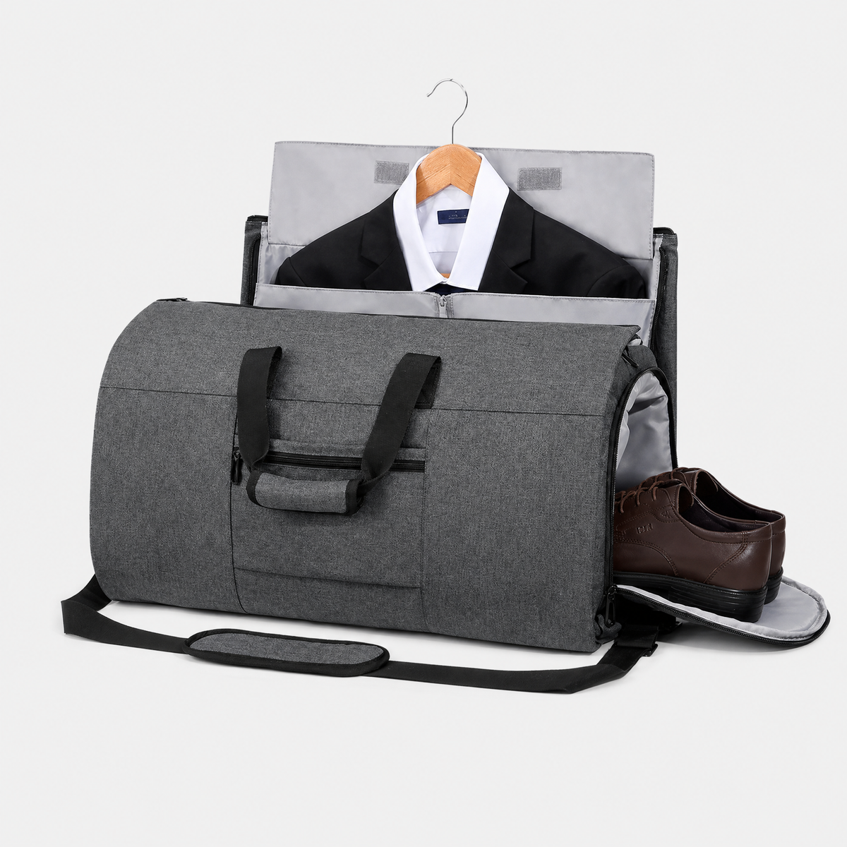 Sac pour Costume Homme, coloris Gris, vue trois quarts