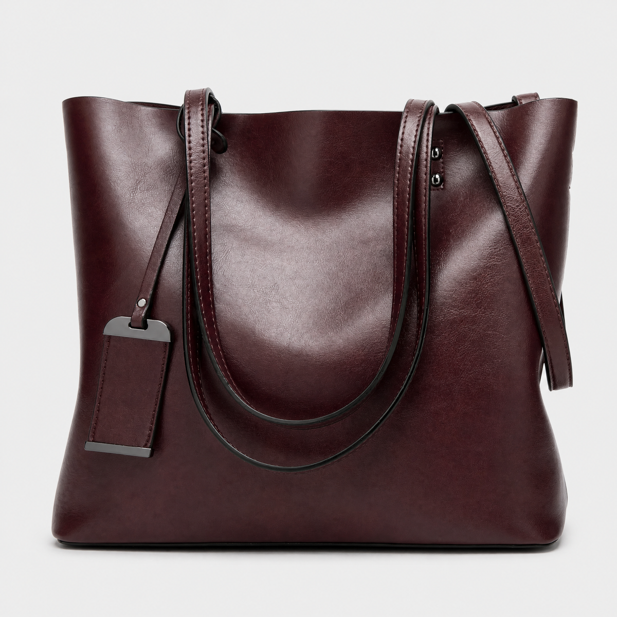 Sac Cuir Femme Bandoulière, coloris Café, vue de face