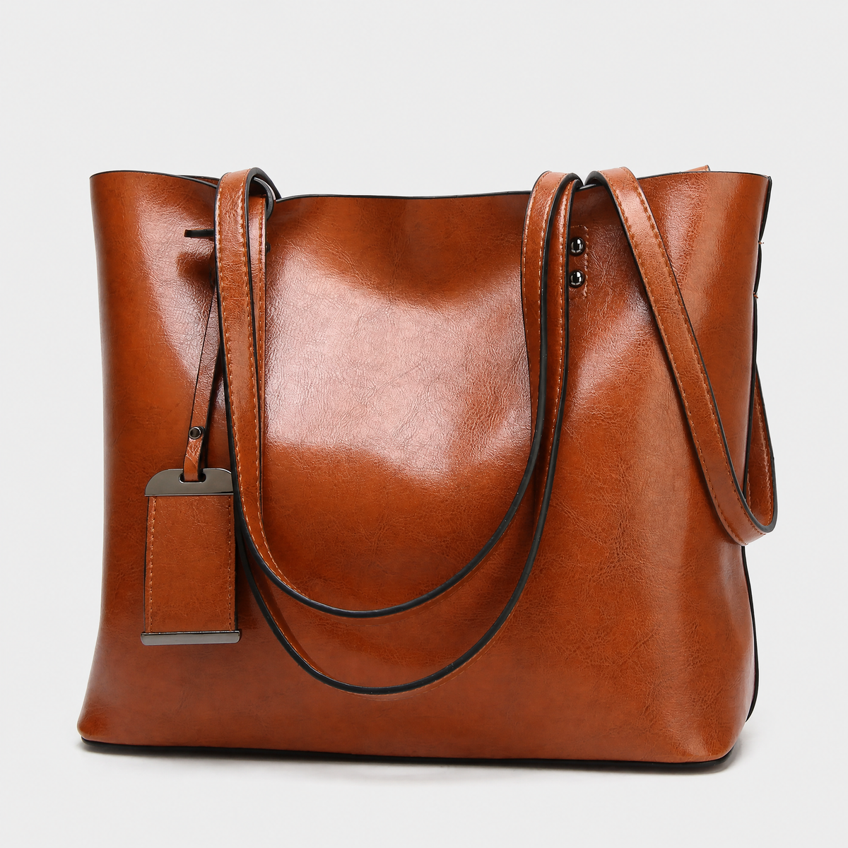 Sac Cuir Femme Bandoulière, coloris Marron, vue de face