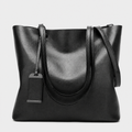 Sac Cuir Femme Bandoulière, coloris Noir, vue de face