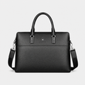 Sac Cuir Ordinateur Homme, coloris Noir, vue de face