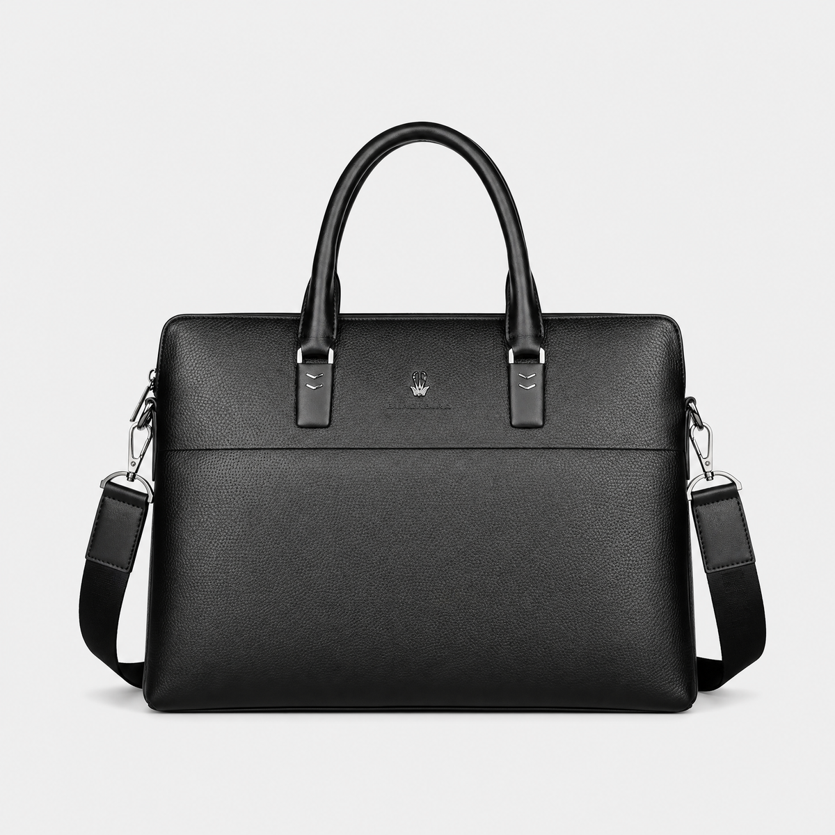 Sac Cuir Ordinateur Homme, coloris Noir, vue de face