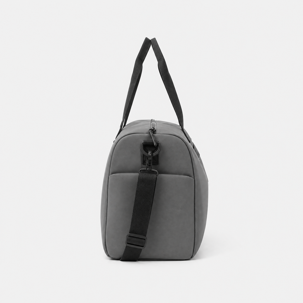 Sac de Voyage Etanche, coloris Gris, vue de profil