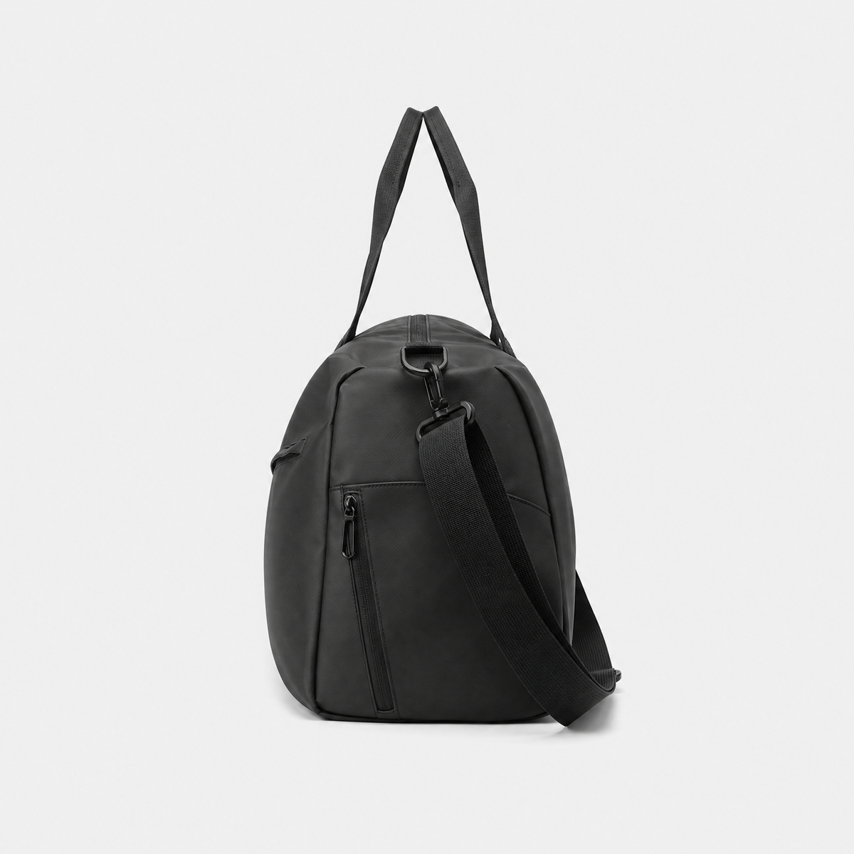 Sac de Voyage Etanche, coloris Noir, vue de profil