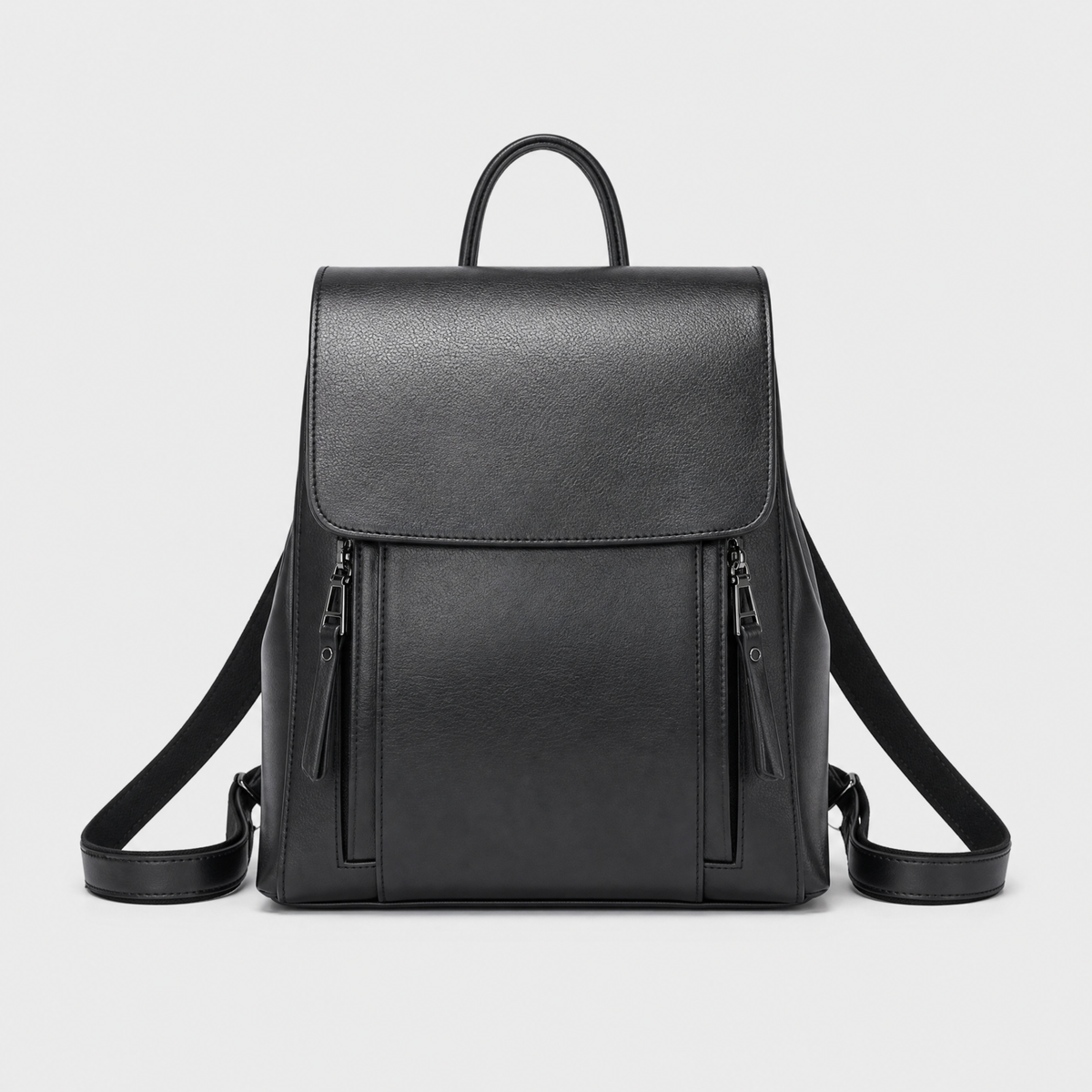 Sac à Dos en Cuir Femme, coloris Noir, vue de face