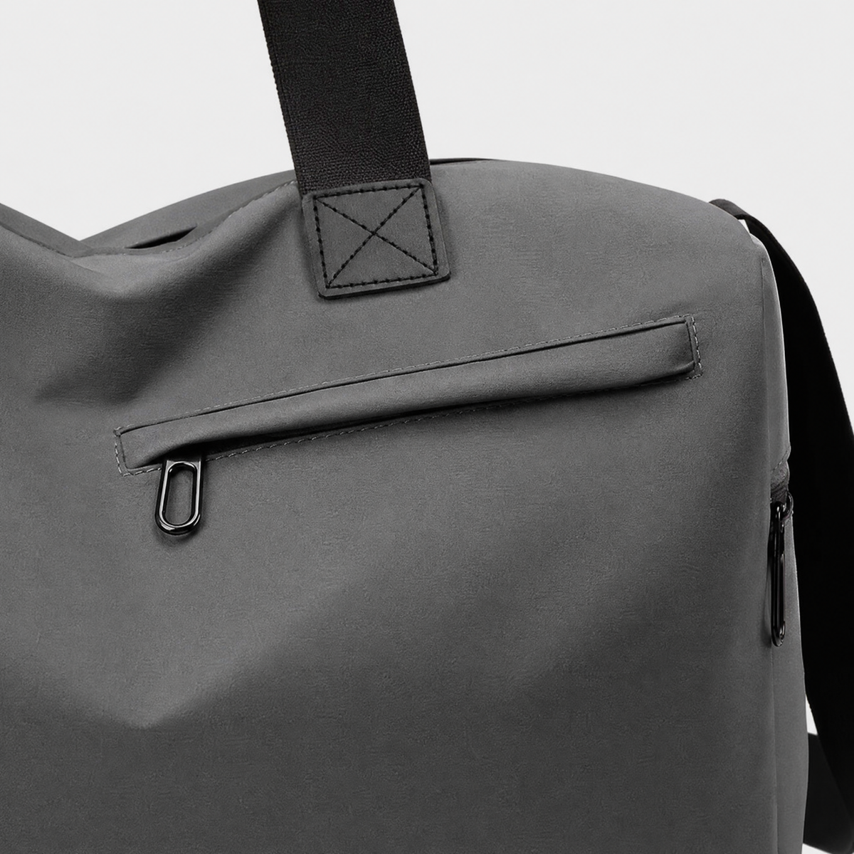 Sac de Voyage Etanche, coloris Gris, detail couture et finition