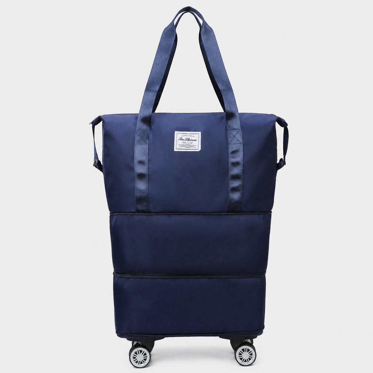 Sac de Voyage Femme à Roulettes, coloris Bleu Nuit, vue de face