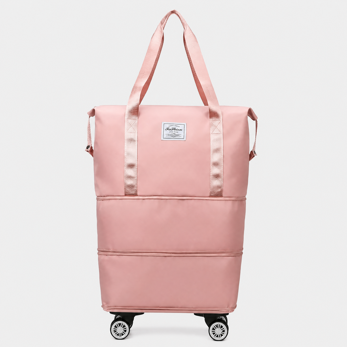 Sac de Voyage Femme à Roulettes, coloris Rose, vue de face