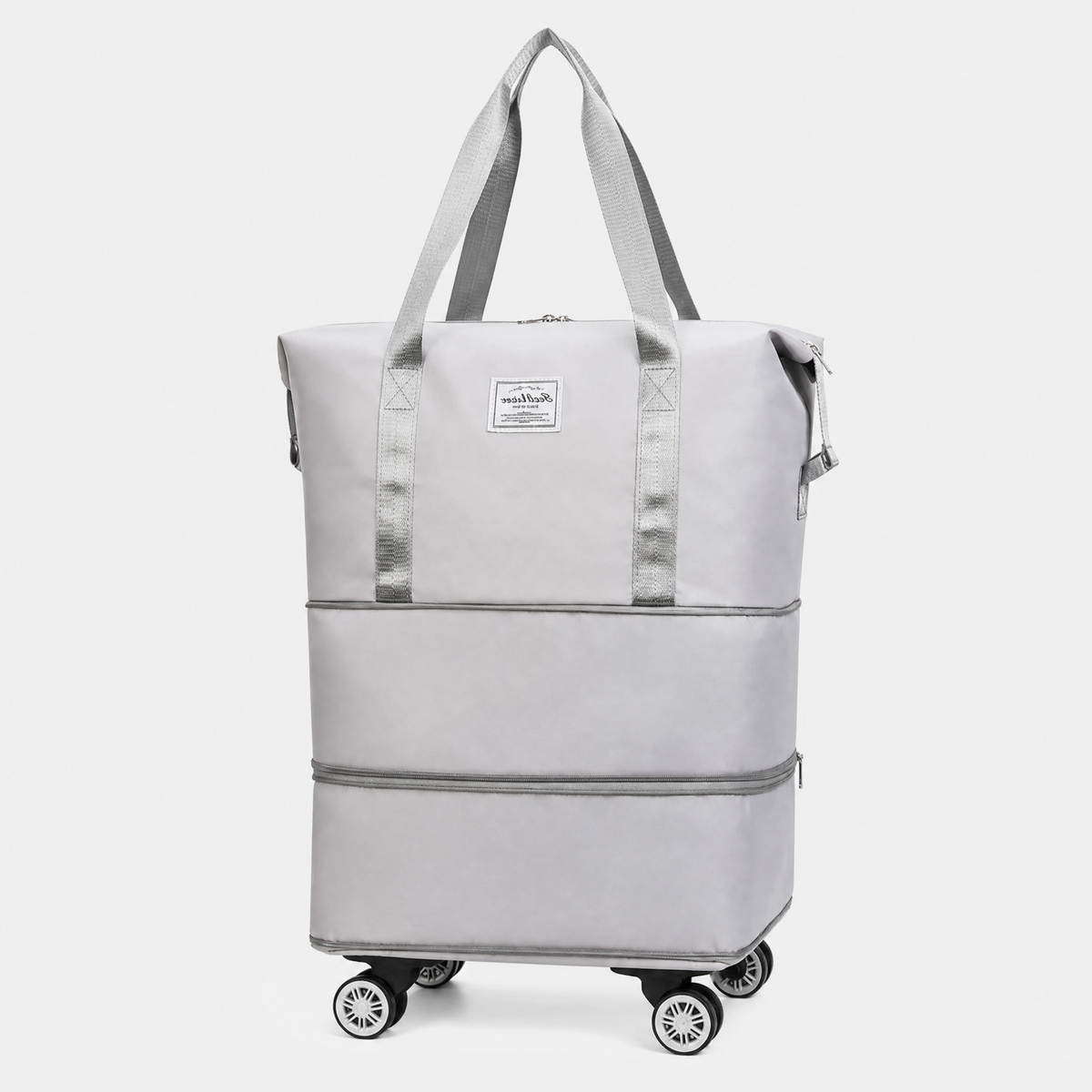 Sac de Voyage Femme à Roulettes, coloris Gris, vue de face
