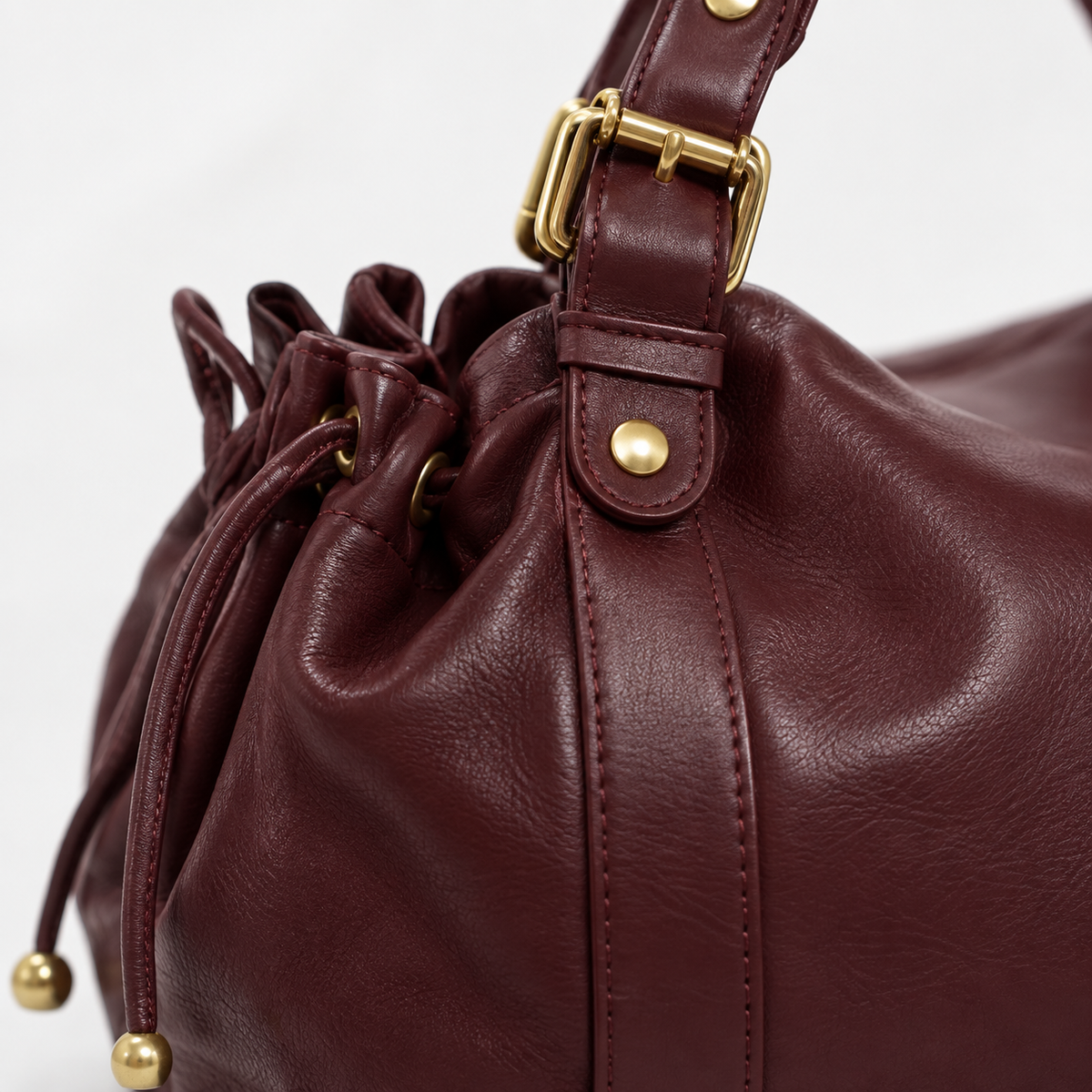 Sac Bowling Femme, coloris Marron, détail