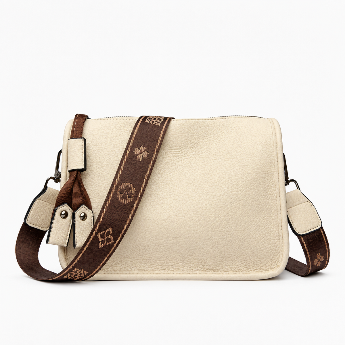Sac Cuir Femme, coloris Beige, vue de face