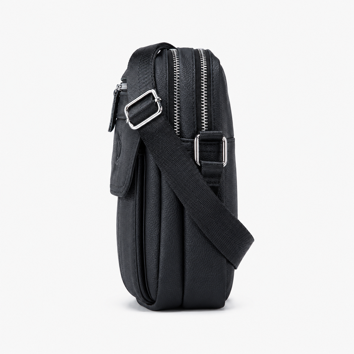 Sacoche pour Homme, coloris Noir, vue latérale