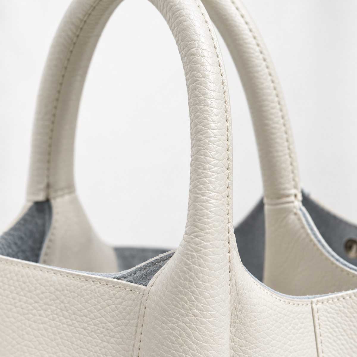 Sac Cabas Cuir Femme, coloris Beige, détail