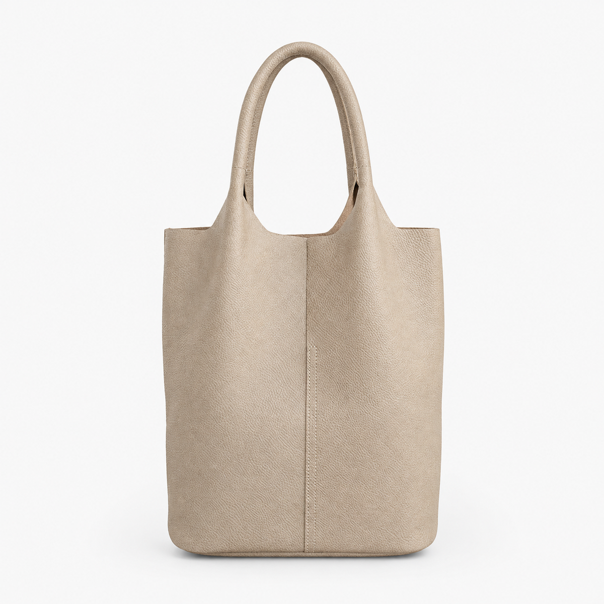 Sac Cabas Cuir Femme, coloris Kaki, vue de face