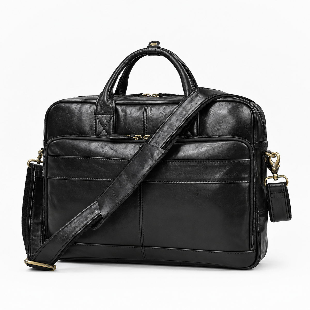 Sac pour Ordinateur Homme, coloris Noir (40 cm), vue de face