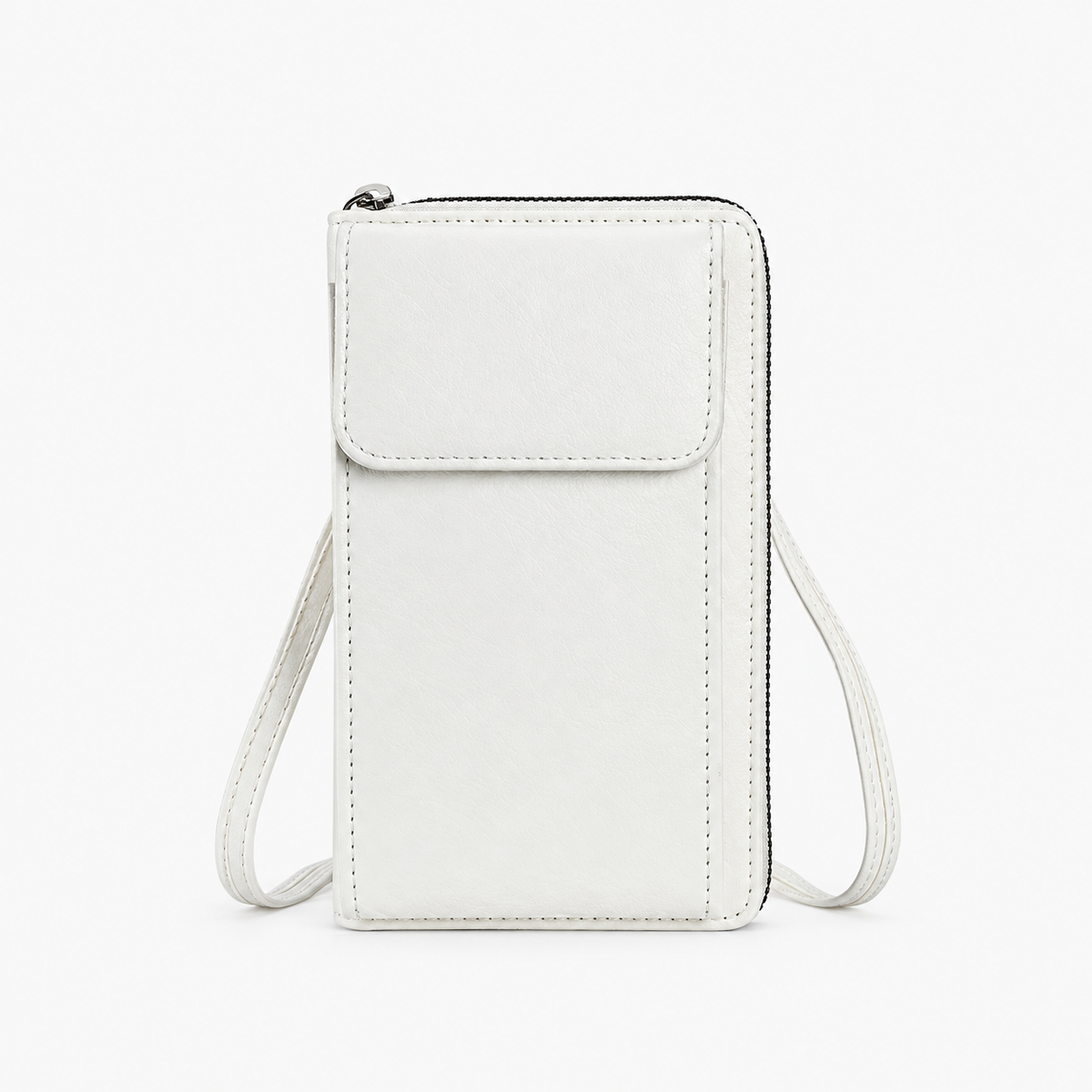 Pochette Bandoulière Téléphone, coloris Blanc, vue de face