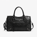 Sac à Main Noir Bandoulière, coloris Noir, vue de face