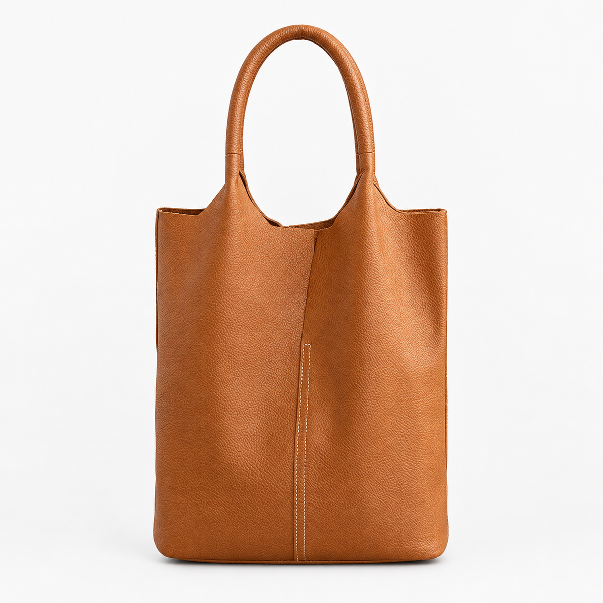 Sac Cabas Cuir Femme, coloris Marron, vue de face