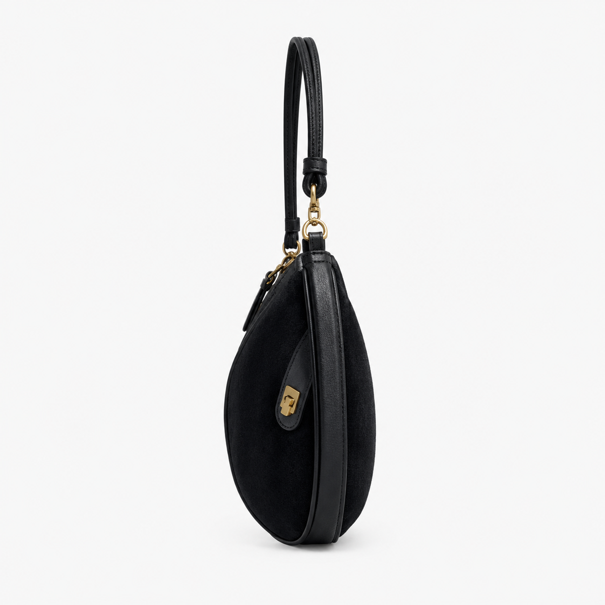 Sac Porté Épaule Femme, coloris Noir, vue latérale