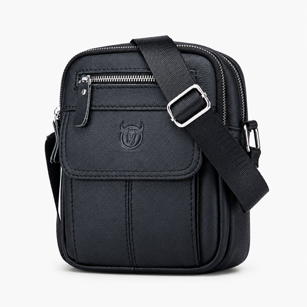 Sacoche pour Homme, coloris Noir, vue de face