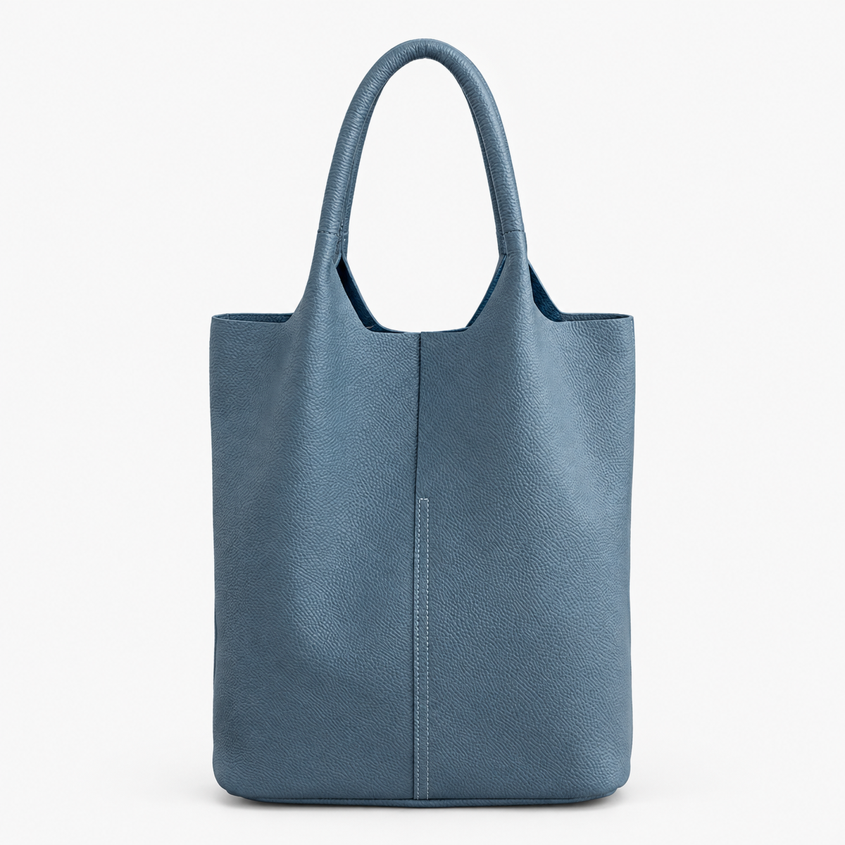 Sac Cabas Cuir Femme, coloris Bleu, vue de face