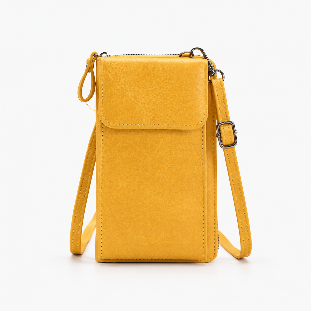 Pochette Bandoulière Téléphone, coloris Jaune, vue de face
