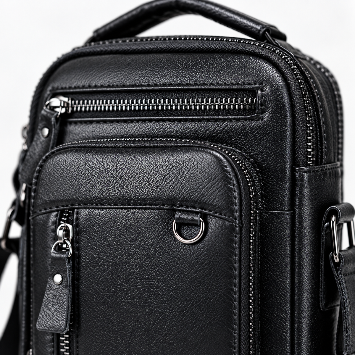 Petite Sacoche Homme, coloris Noir, détail