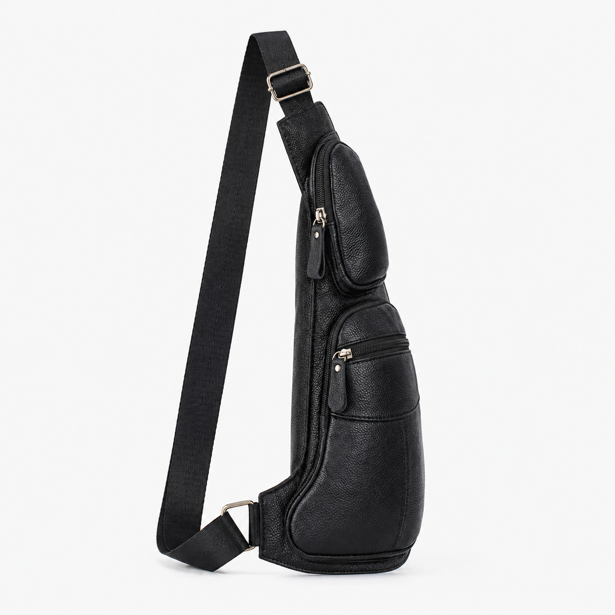 Sacoche Banane Homme, coloris Noir 2, vue latérale