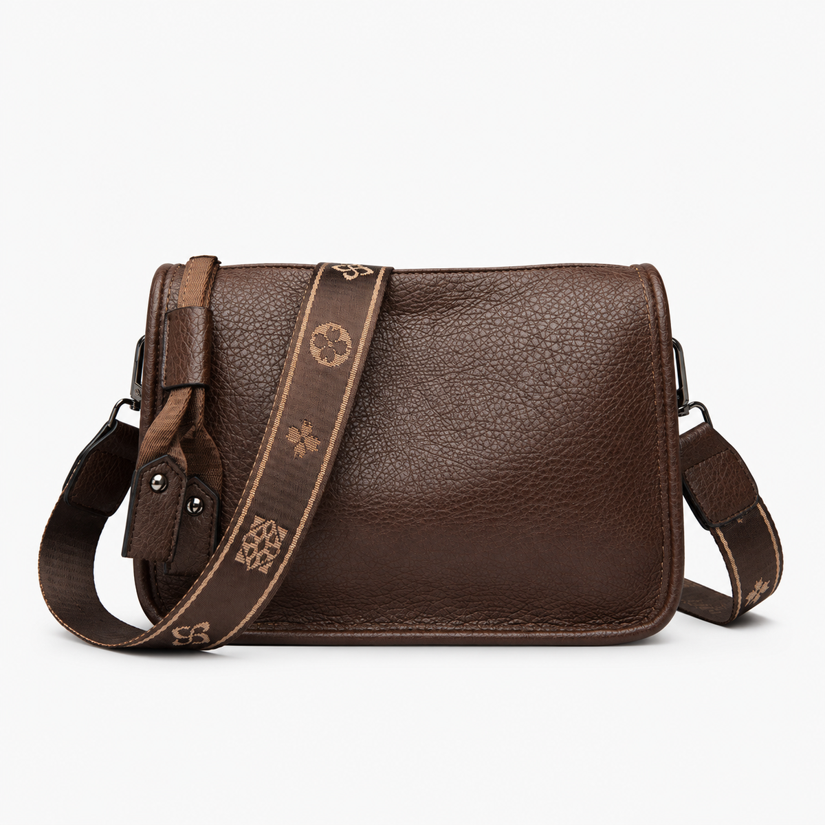 Sac Cuir Femme, coloris Marron clair, vue de face
