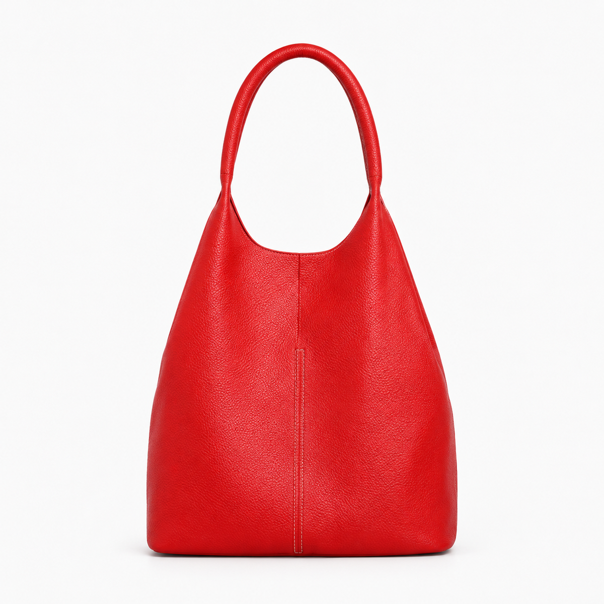 Sac Cabas Cuir Femme, coloris Rouge, vue de face