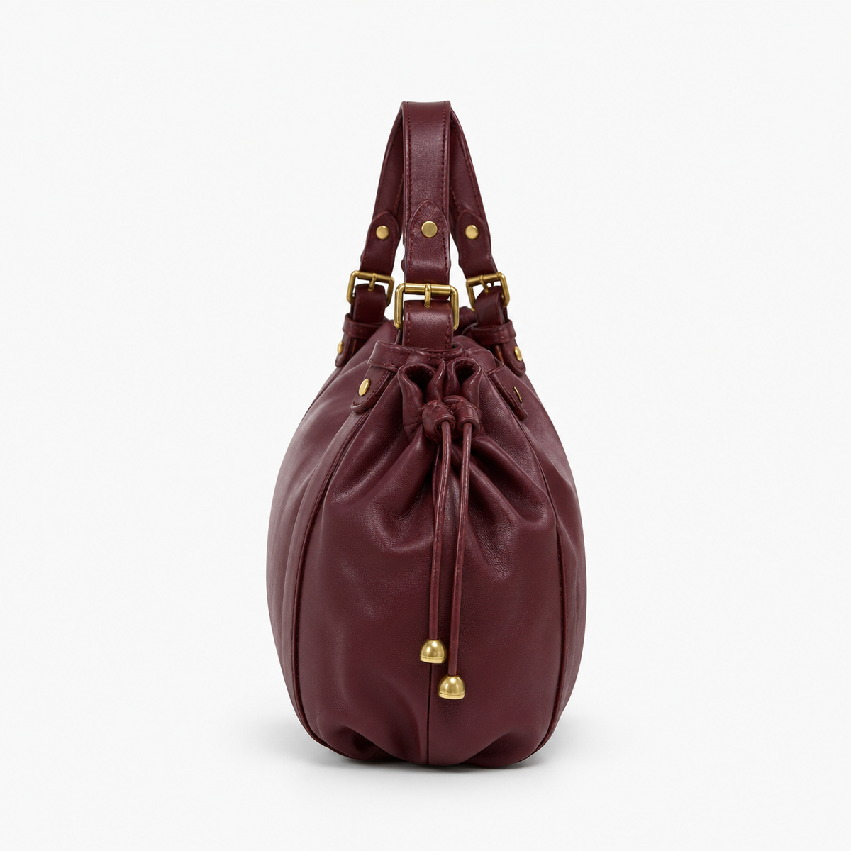 Sac Bowling Femme, coloris Marron, vue latérale