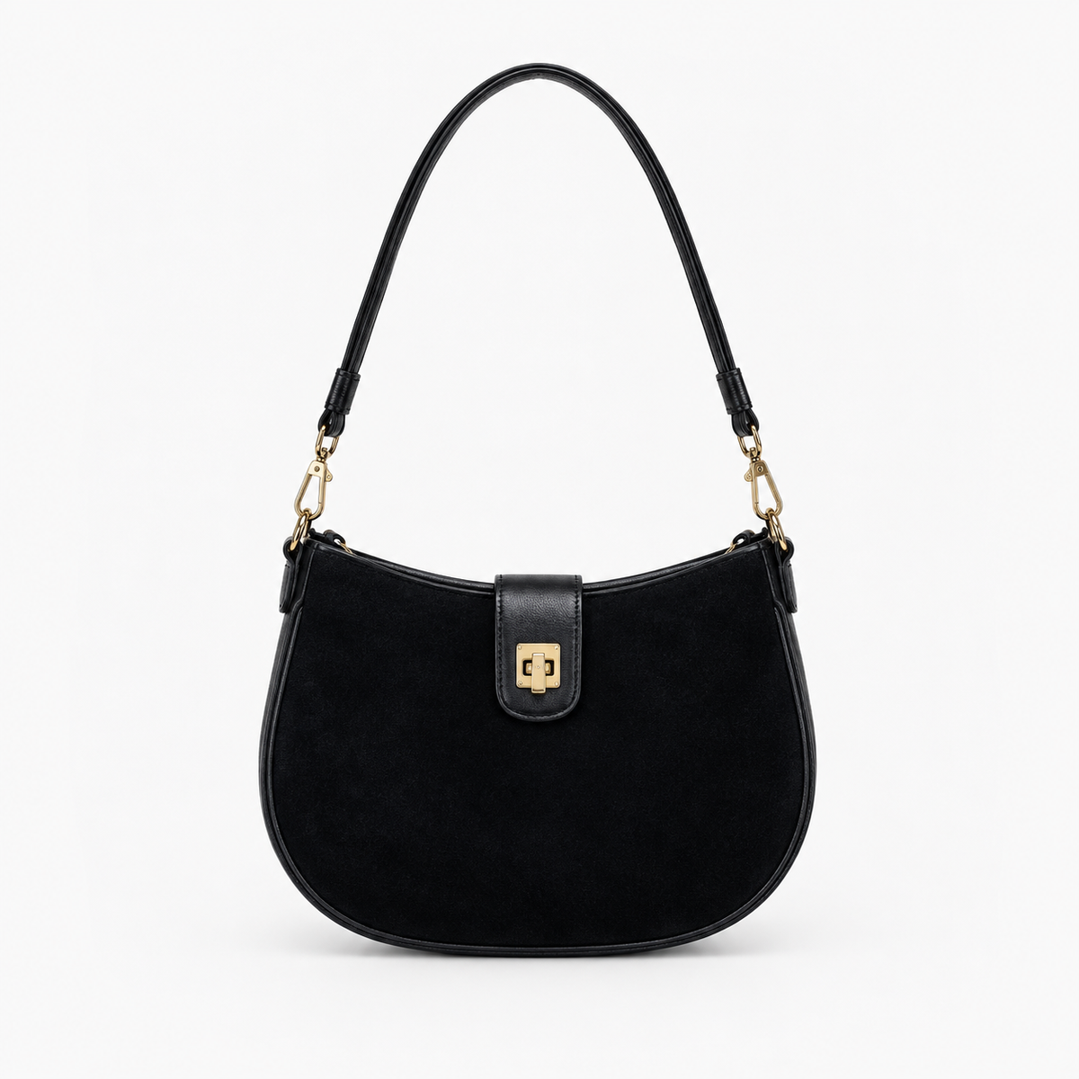 Sac Porté Épaule Femme, coloris Noir, vue de face
