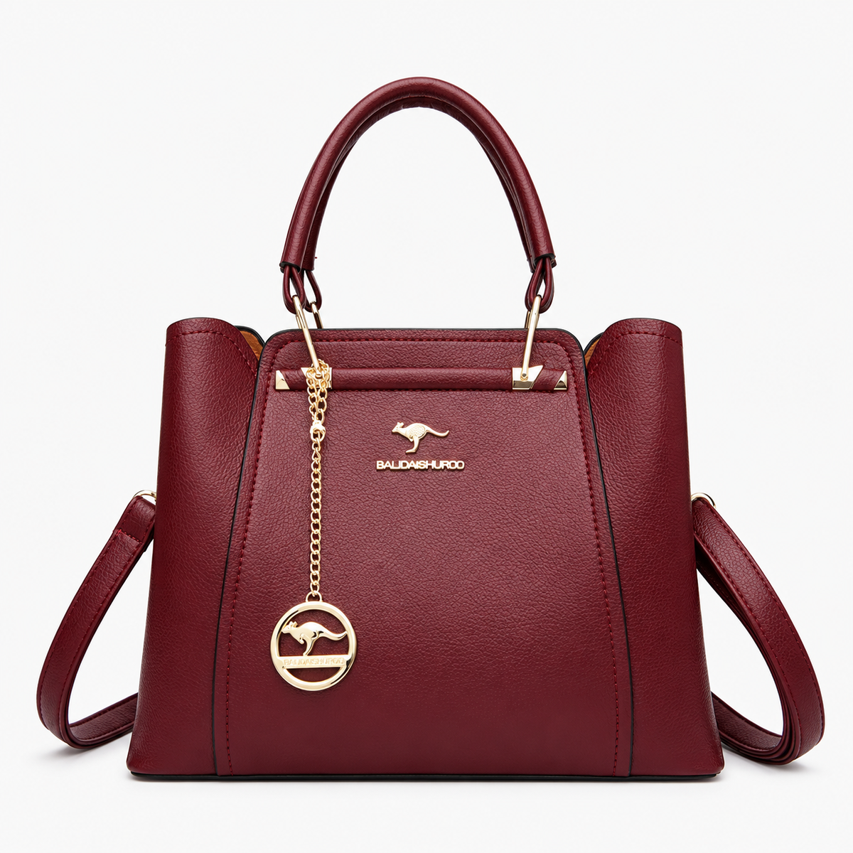 Sac à Main Grand Femme, coloris Bordeaux, vue de face