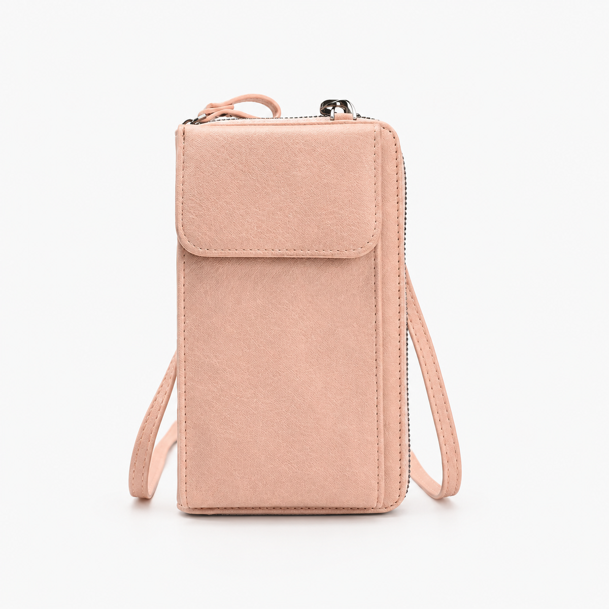 Pochette Bandoulière Téléphone, coloris Rose, vue de face